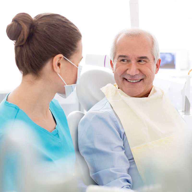 patient and dentist