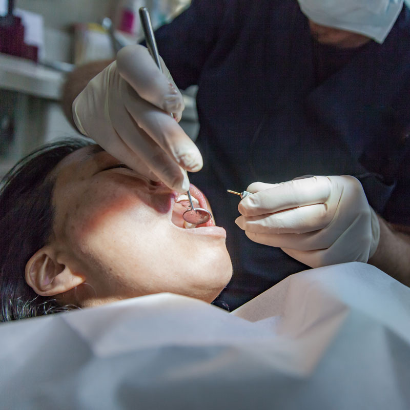 someone getting oral surgery